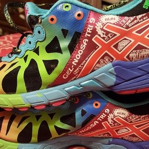 Asics multi colored sneakers